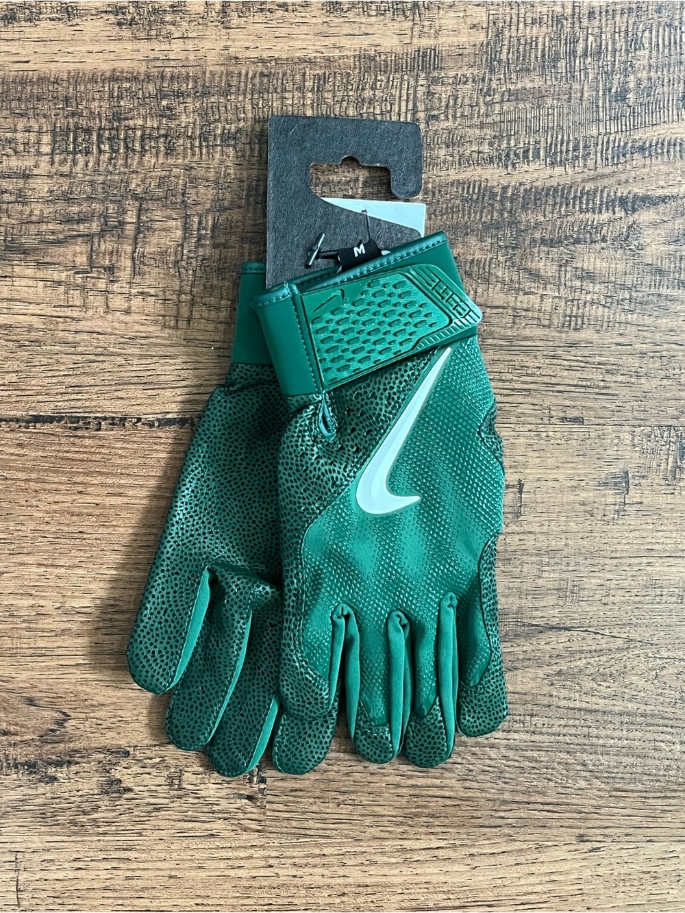 Nike Alpha Elite Baseball Batting Gloves ‘Green White’ (size mens M) - Picture 5 of 5